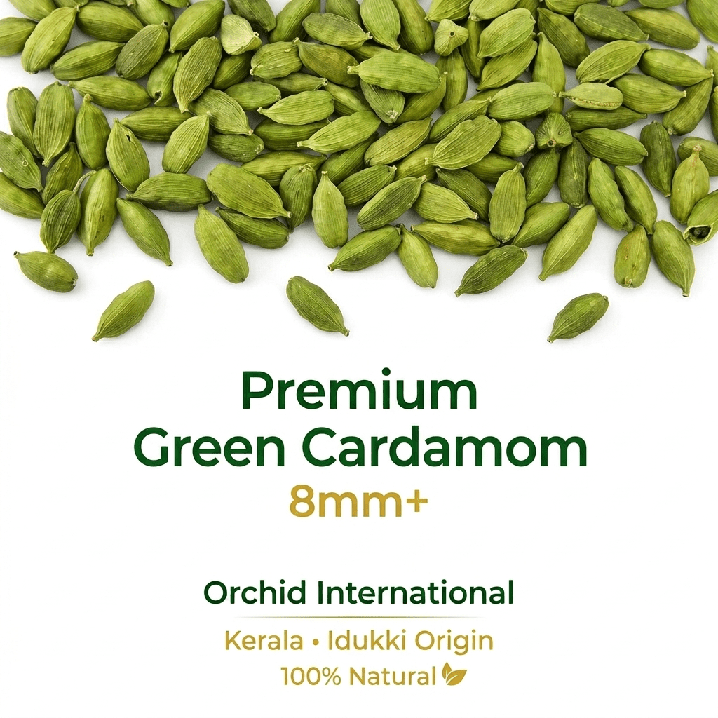 Premium Green Cardamom 8 MM+